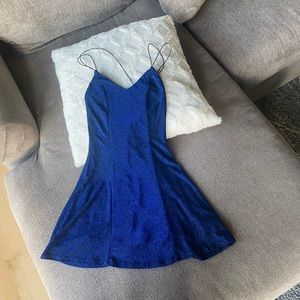 Lulus Blue Hoco/Short Dress
